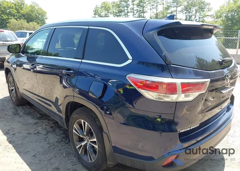 2016 Toyota Highlander Xle V6 из США, поврежденный, VIN 5TDJKRFH4GS342803